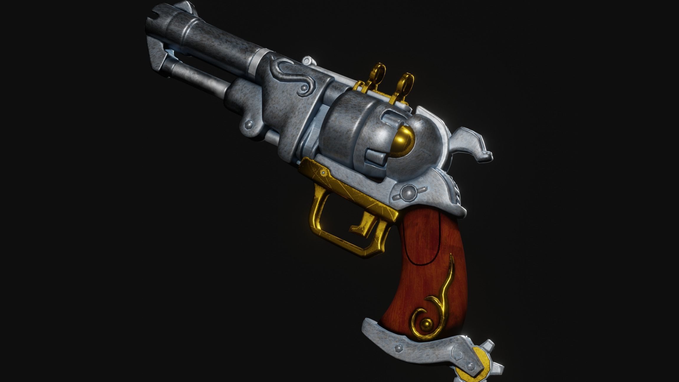 Overwatch McCree Sherlock Low-poly 3D model_4