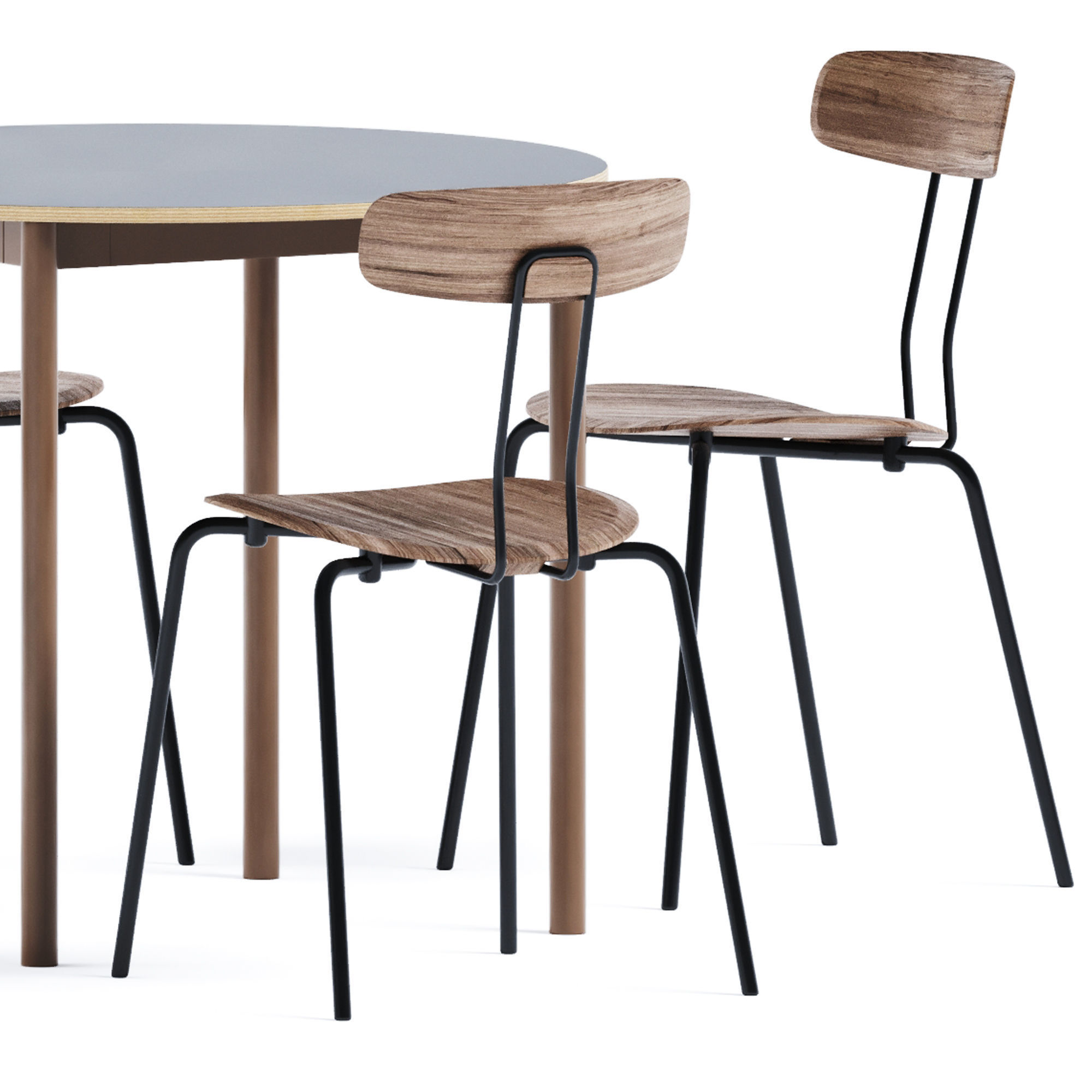 Base Round Table D90 by Muuto 3D model_3