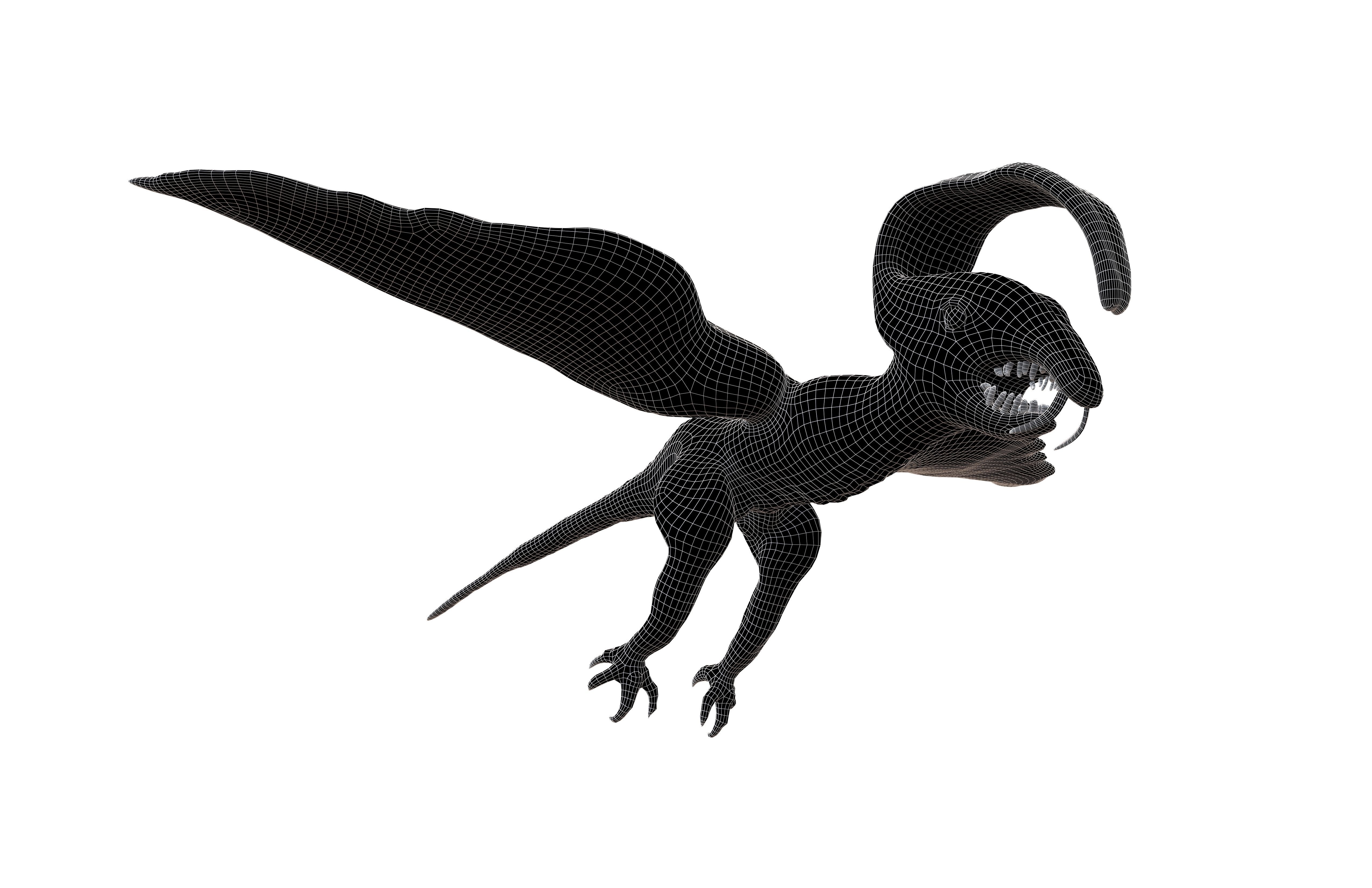 Cartoon Monster v3 001 Low-poly 3D model_9