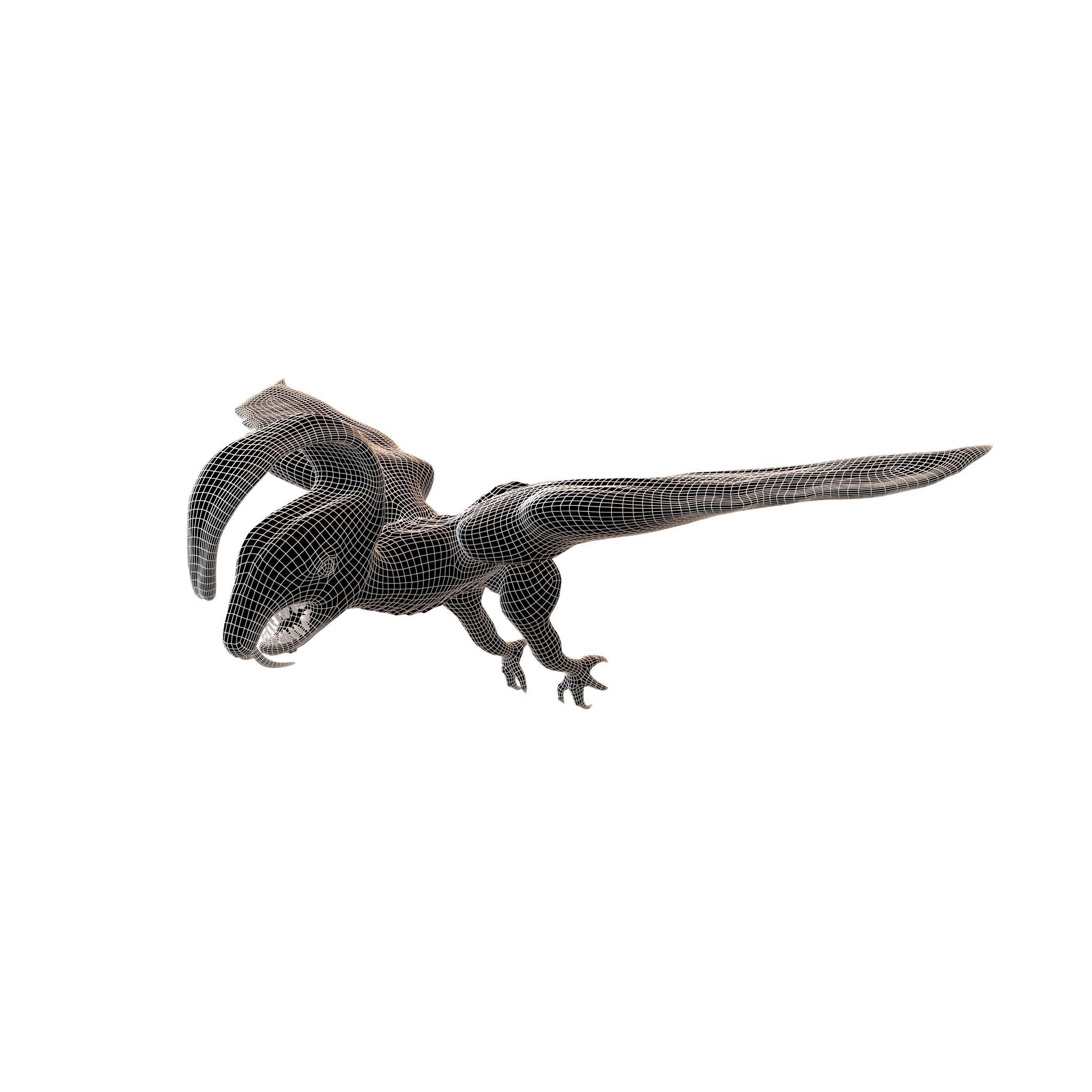 Cartoon Monster v3 001 Low-poly 3D model_6