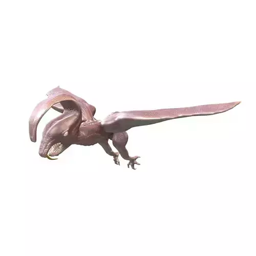 Cartoon Monster v3 001 Low-poly 3D model