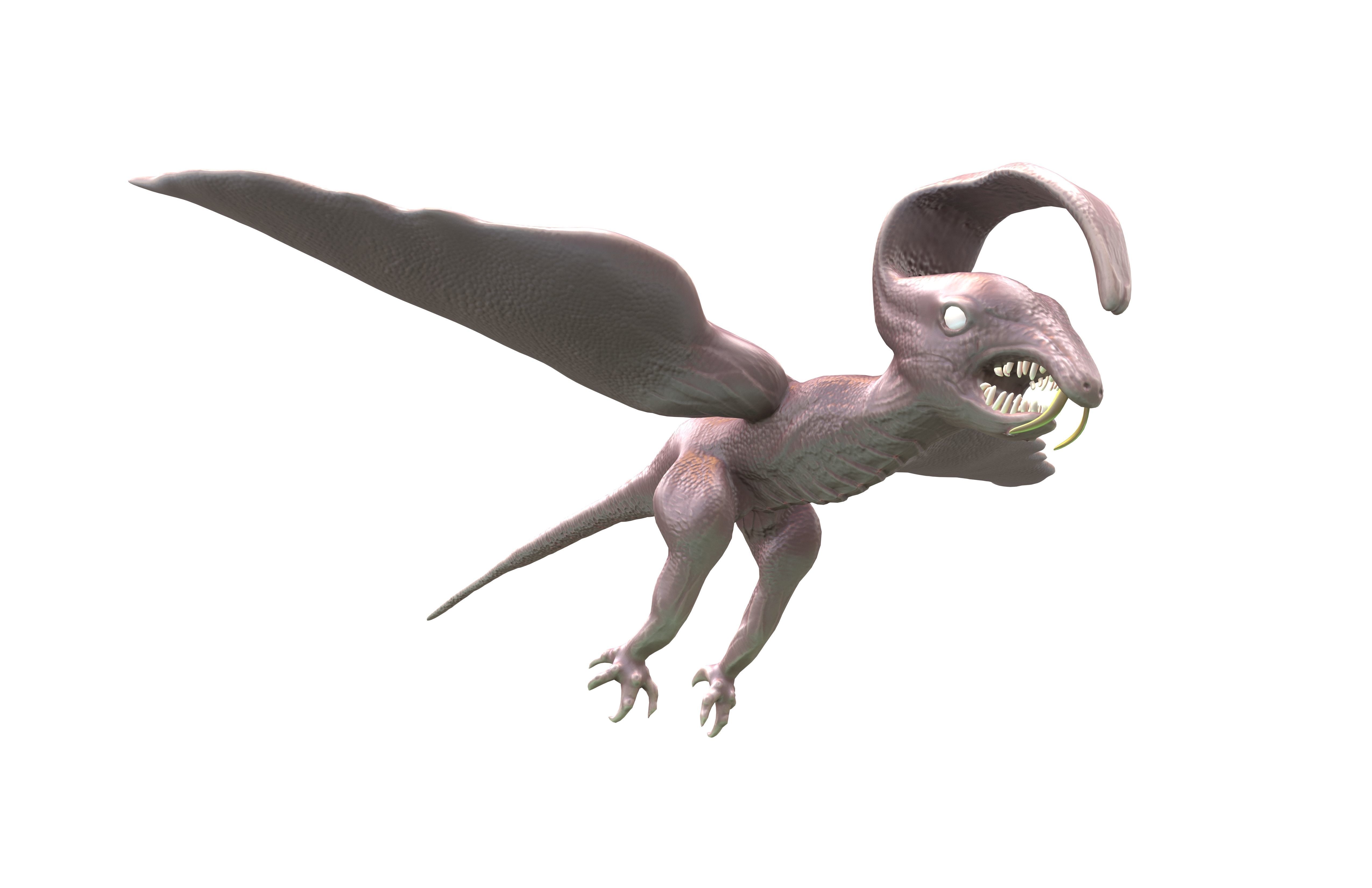 Cartoon Monster v3 001 Low-poly 3D model_5