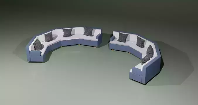SEMICIRCULAR COUCH 