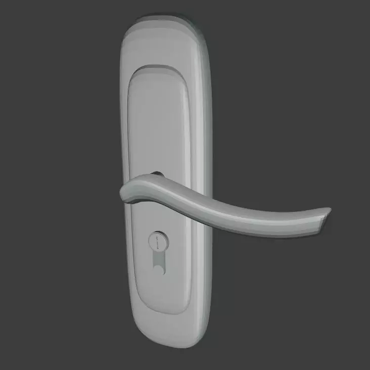 Door knob Free 3D model_0