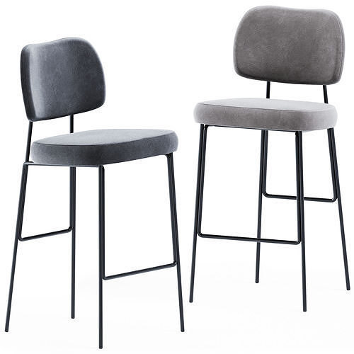 Kapoor Bar Chair by Annud 3D model