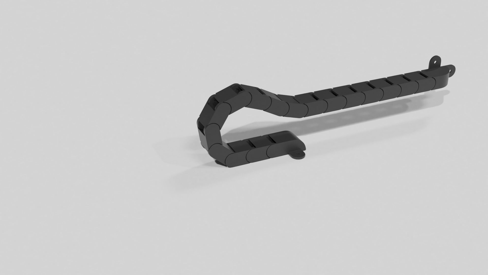 Drag chain cable 3D model 3D printable CGTrader