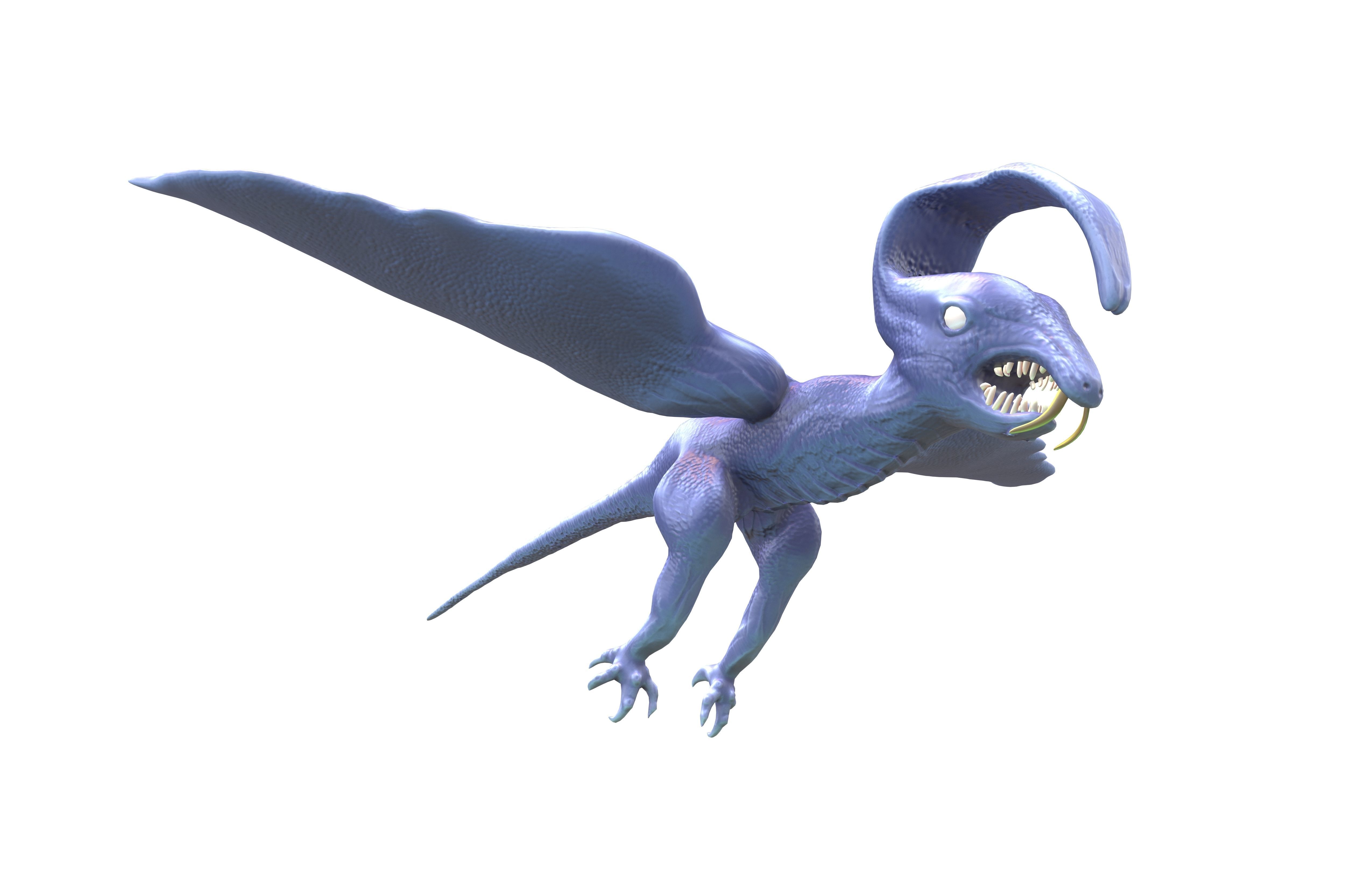 Cartoon Monster v3 002 Low-poly 3D model_4