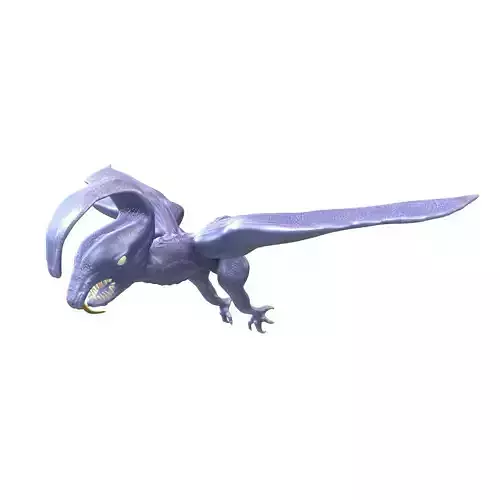 Cartoon Monster v3 002 Low-poly 3D model