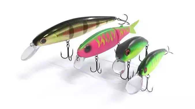 Crankbait lures collection 