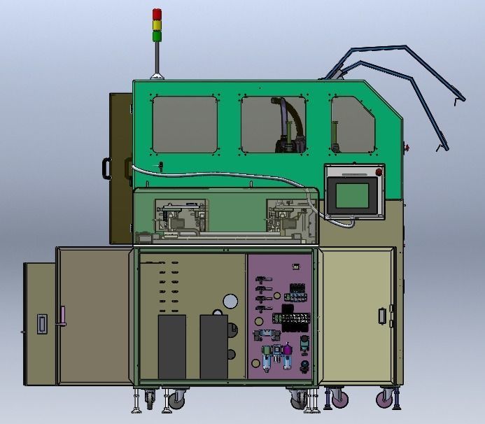 Automatic linear loop placement machine 3D model_1