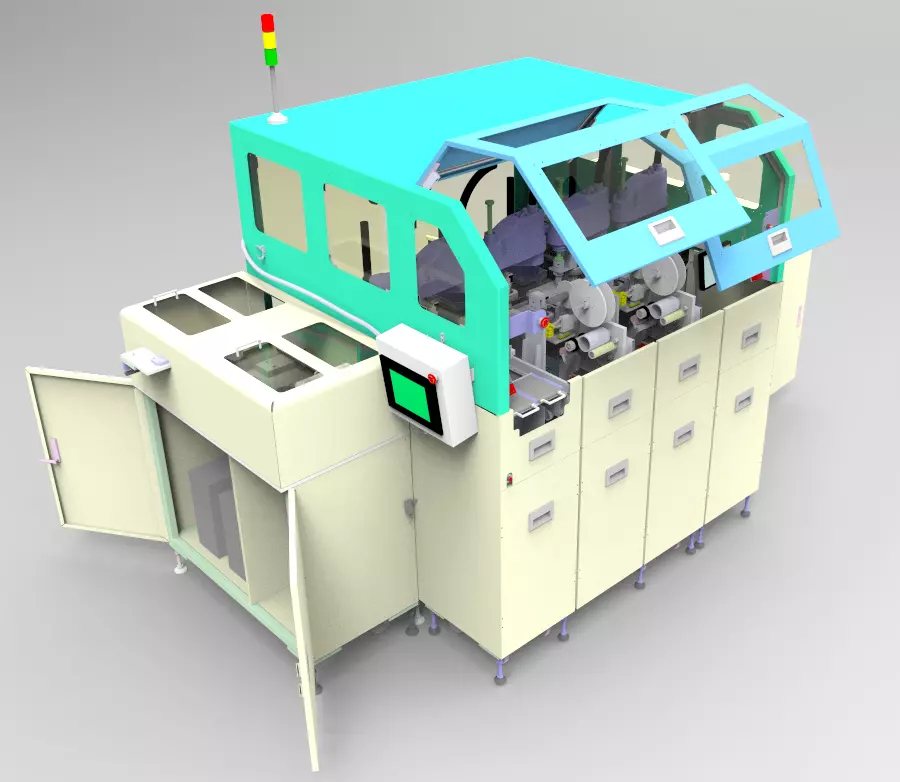 Automatic linear loop placement machine 3D model_0