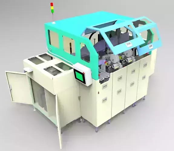 Automatic linear loop placement machine 3D model