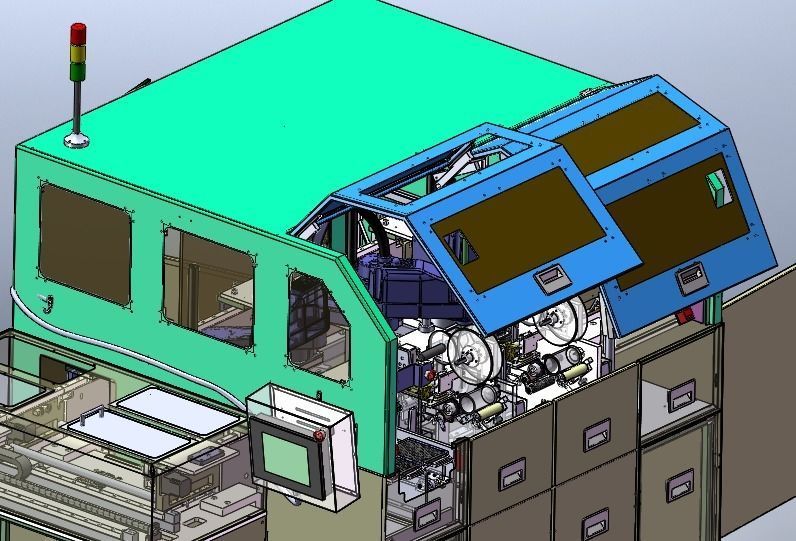 Automatic linear loop placement machine 3D model_4