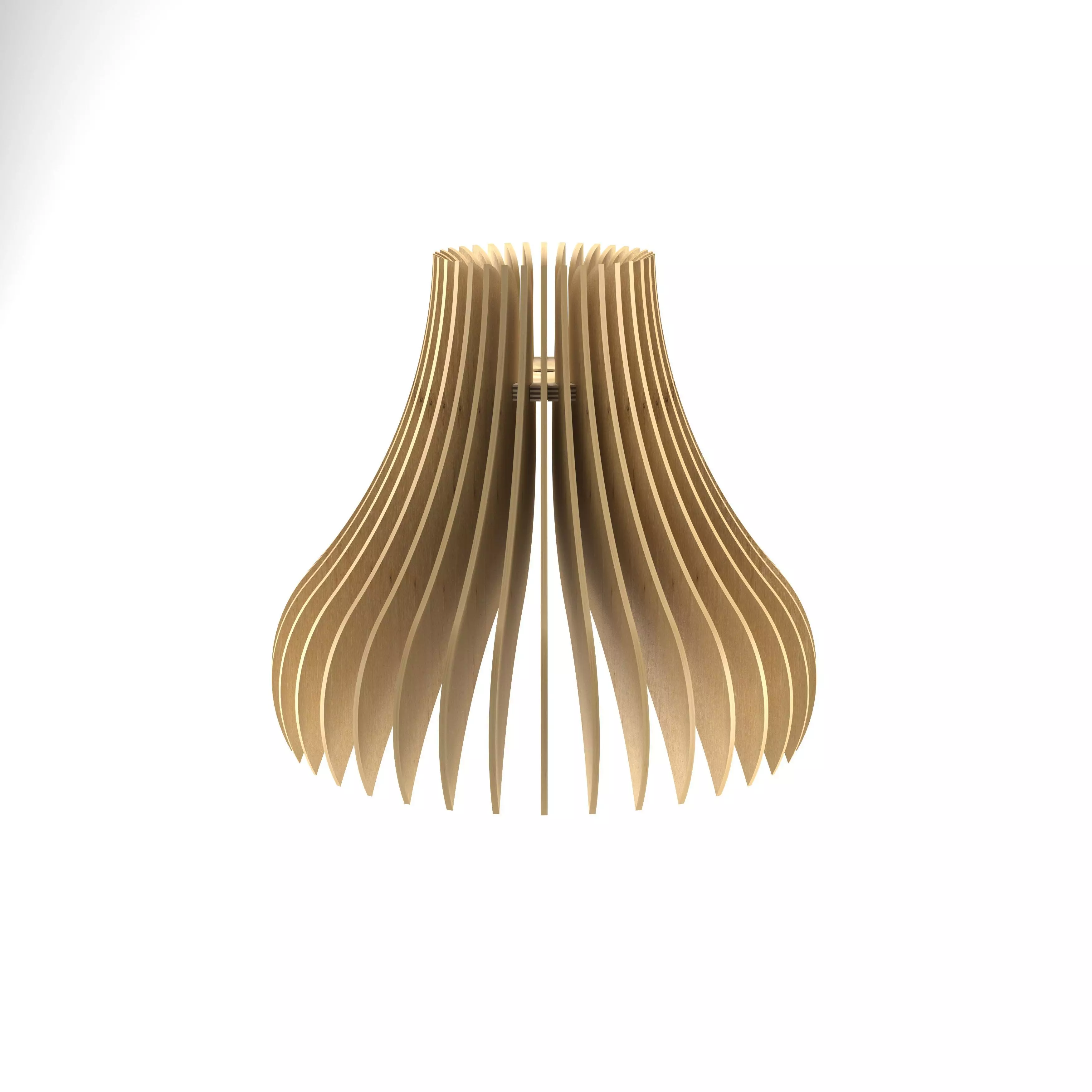 Plywood lamp Free 3D print model