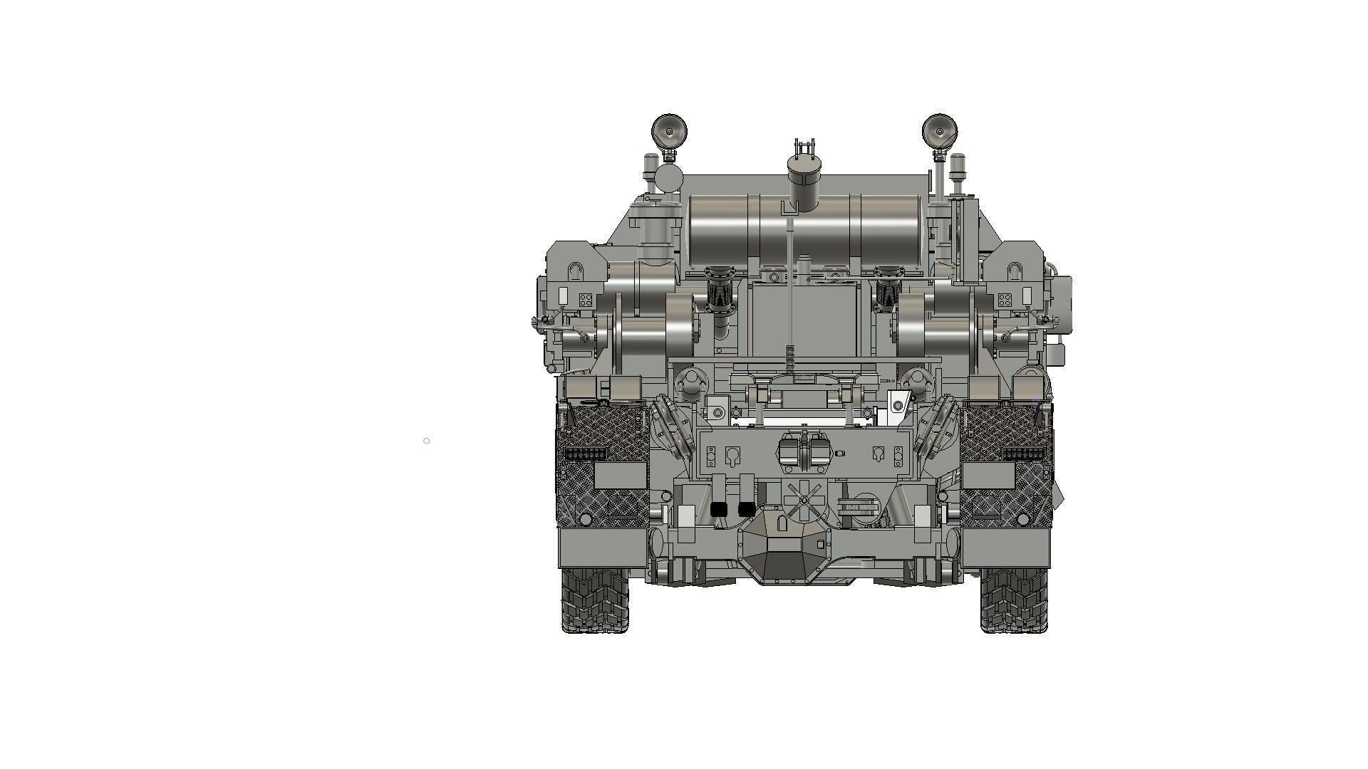 Faun STL-56  Sattelzugmaschine   3D print model_9