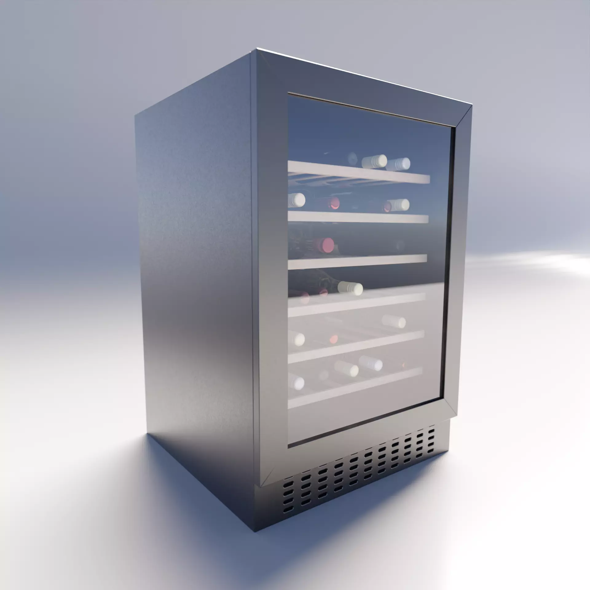 Wine Cabinet Free 3D model