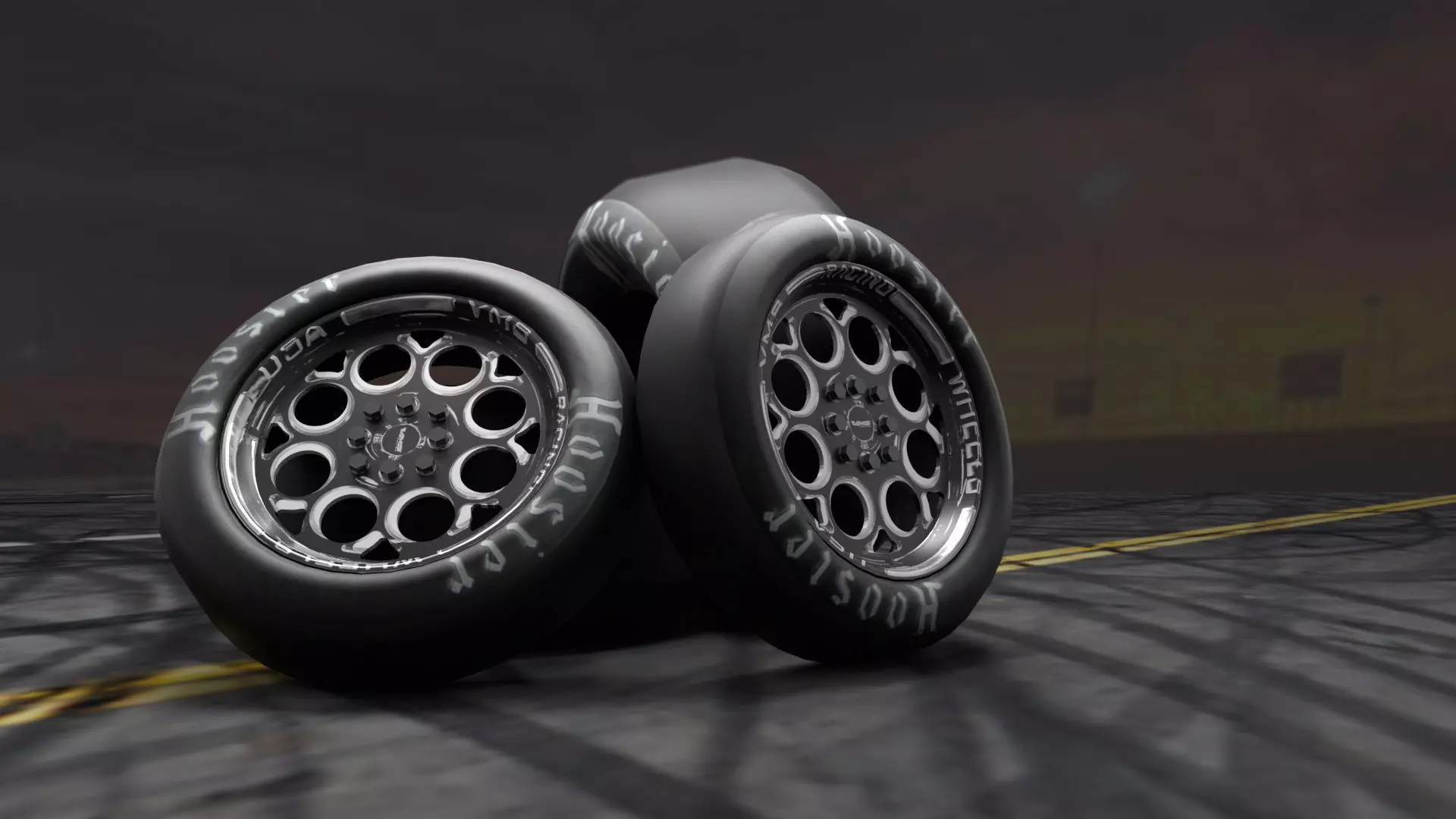 Wheel Weld Racing Magnum Low-poly 3D model_0