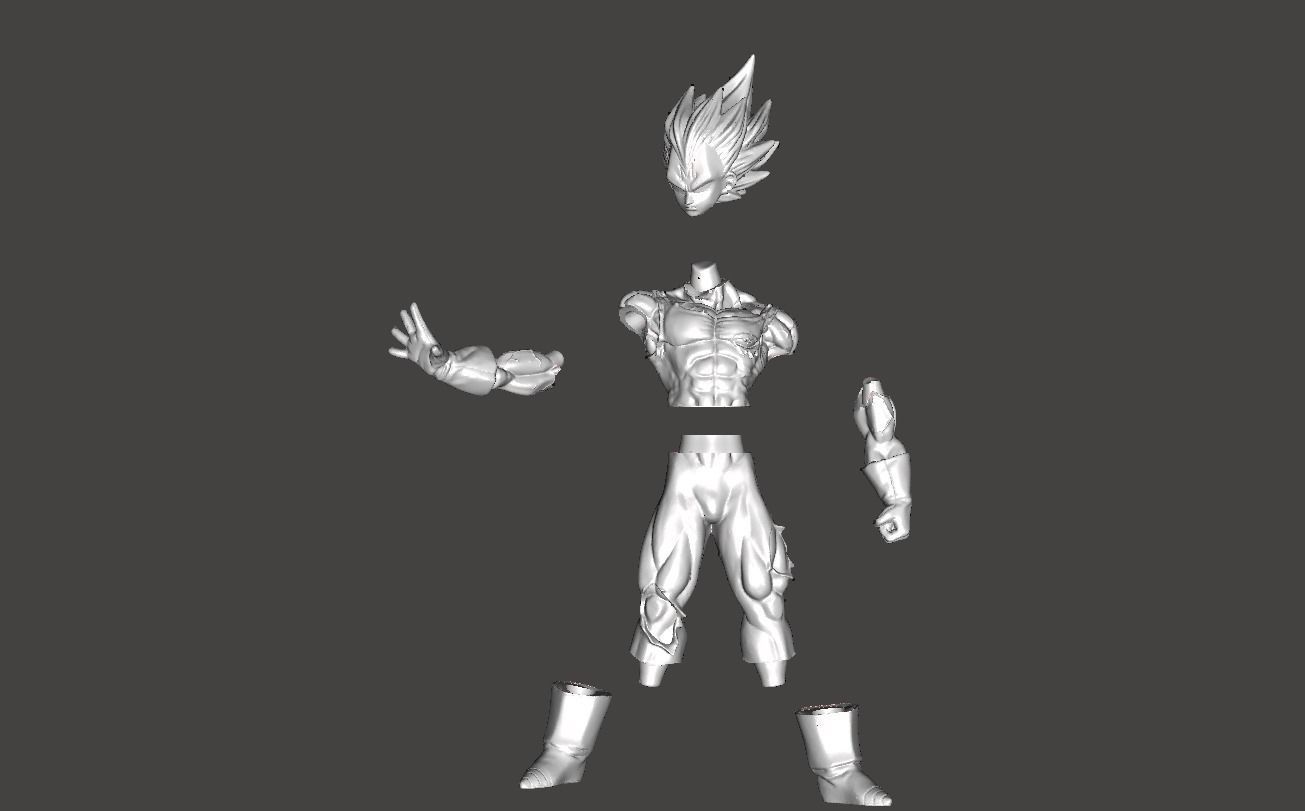 majin vegeta 3D print model_4