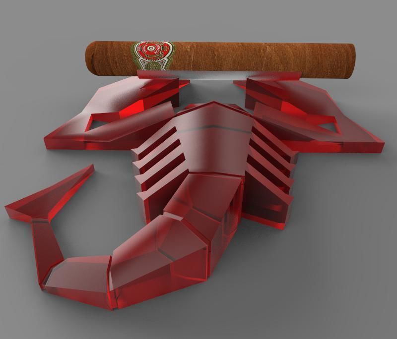 Cigar Holder Low-poly 3D model_13