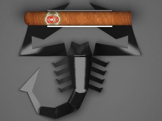 Cigar Holder Low-poly 3D model_3