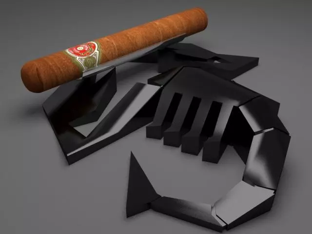 Cigar Holder Low-poly 3D model_0