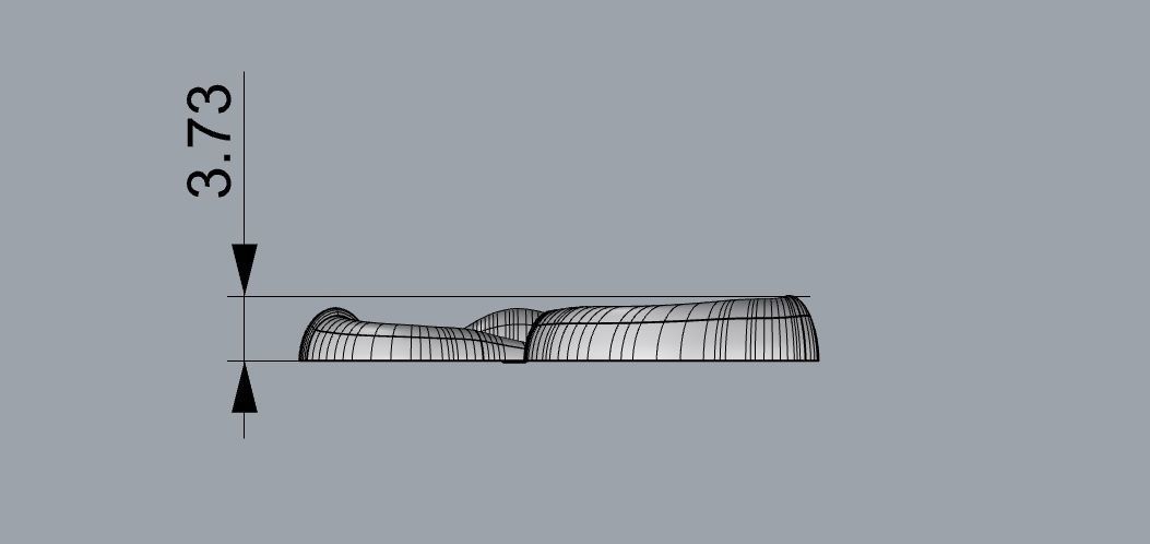 SCROLLING DESIGN PENDANT 3D CAD 3D print model_5