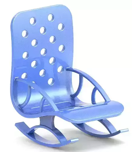Stylish Rocking Chair 3D print model