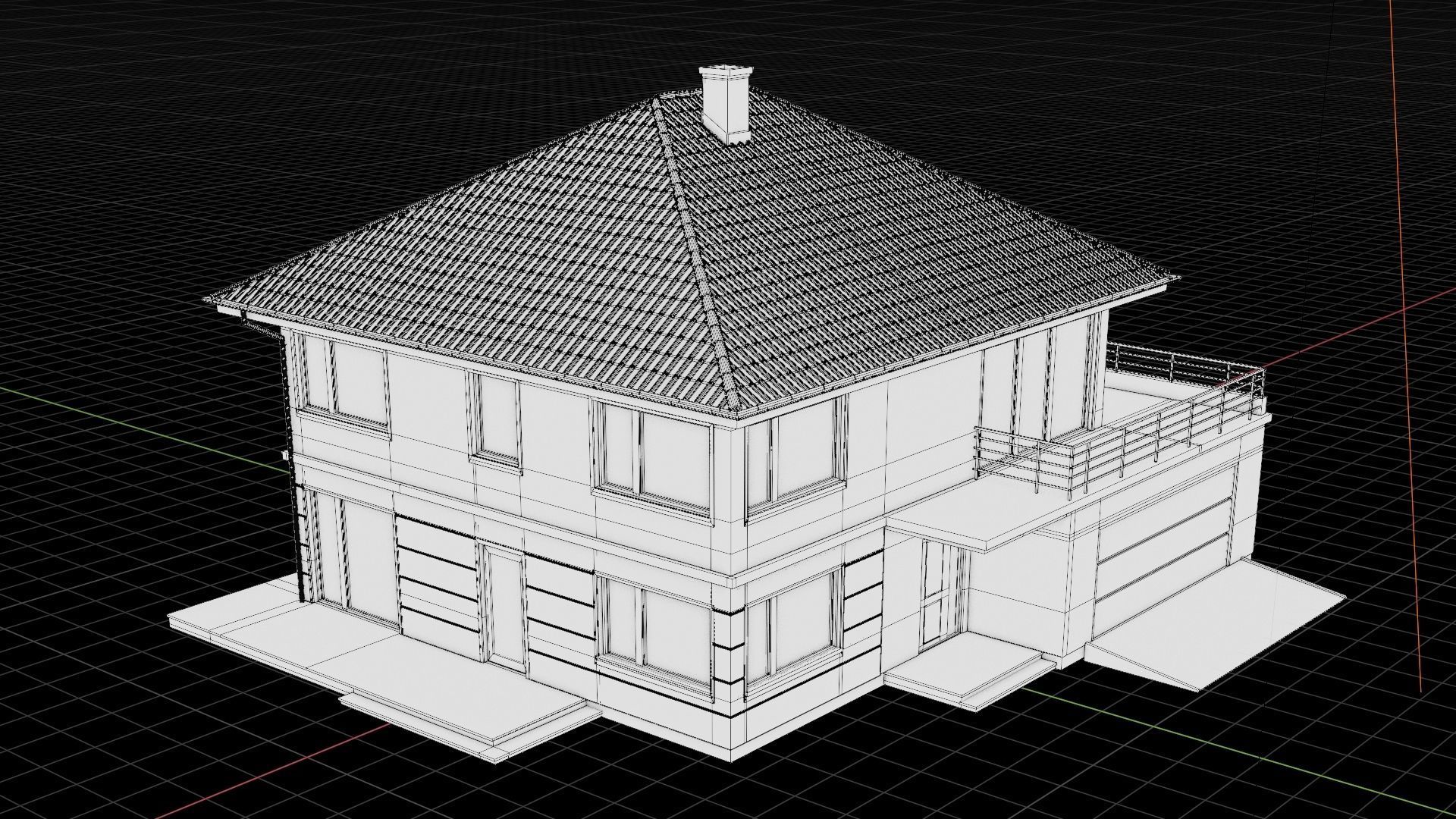 House ZX10 C1V9 3D model_8