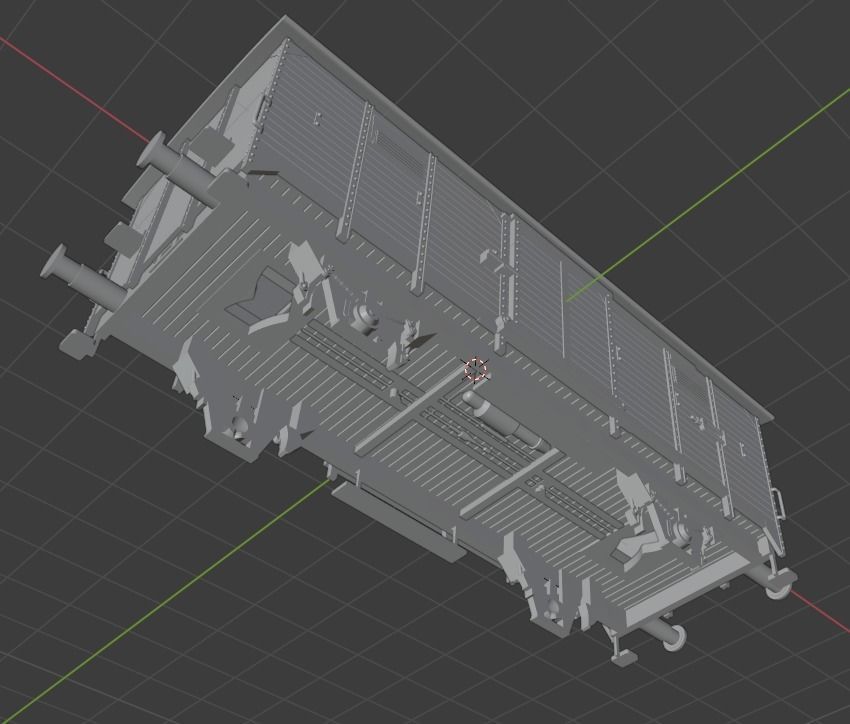 H0 1-87 scale G 02 freight car 3D print model_5