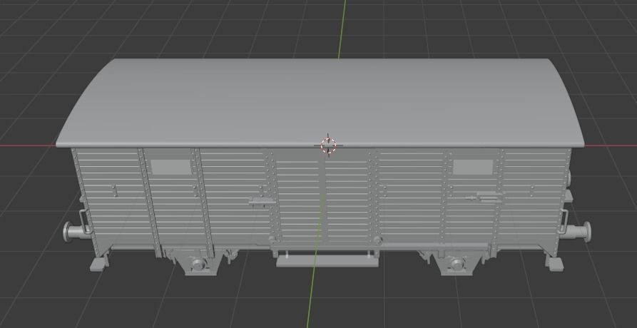 H0 1-87 scale G 02 freight car 3D print model_6