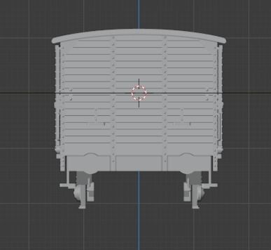 H0 1-87 scale G 02 freight car 3D print model_4