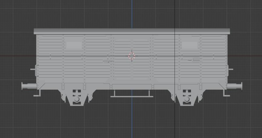 H0 1-87 scale G 02 freight car 3D print model_1