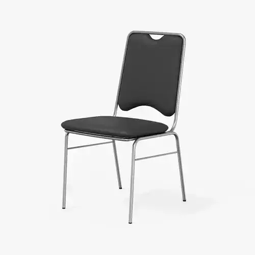 Contract Dining Chair black leather