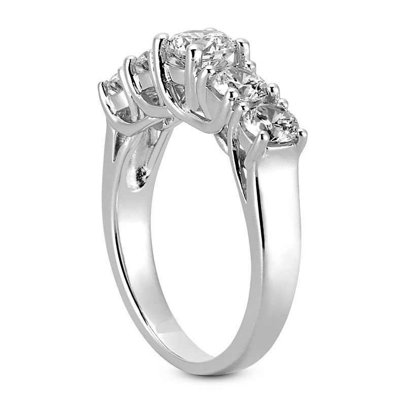 5 stone Ring 3d Model  3D print model_2