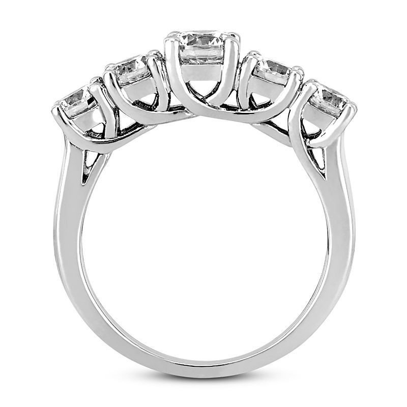 5 stone Ring 3d Model  3D print model_5