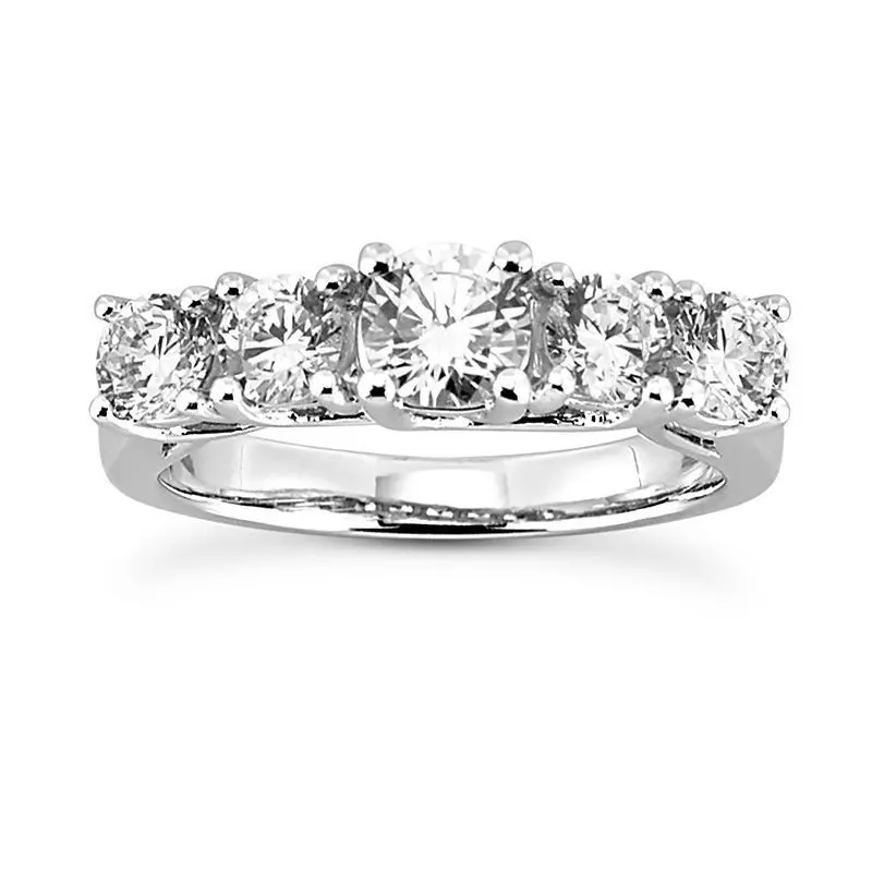 5 stone Ring 3d Model  3D print model_0