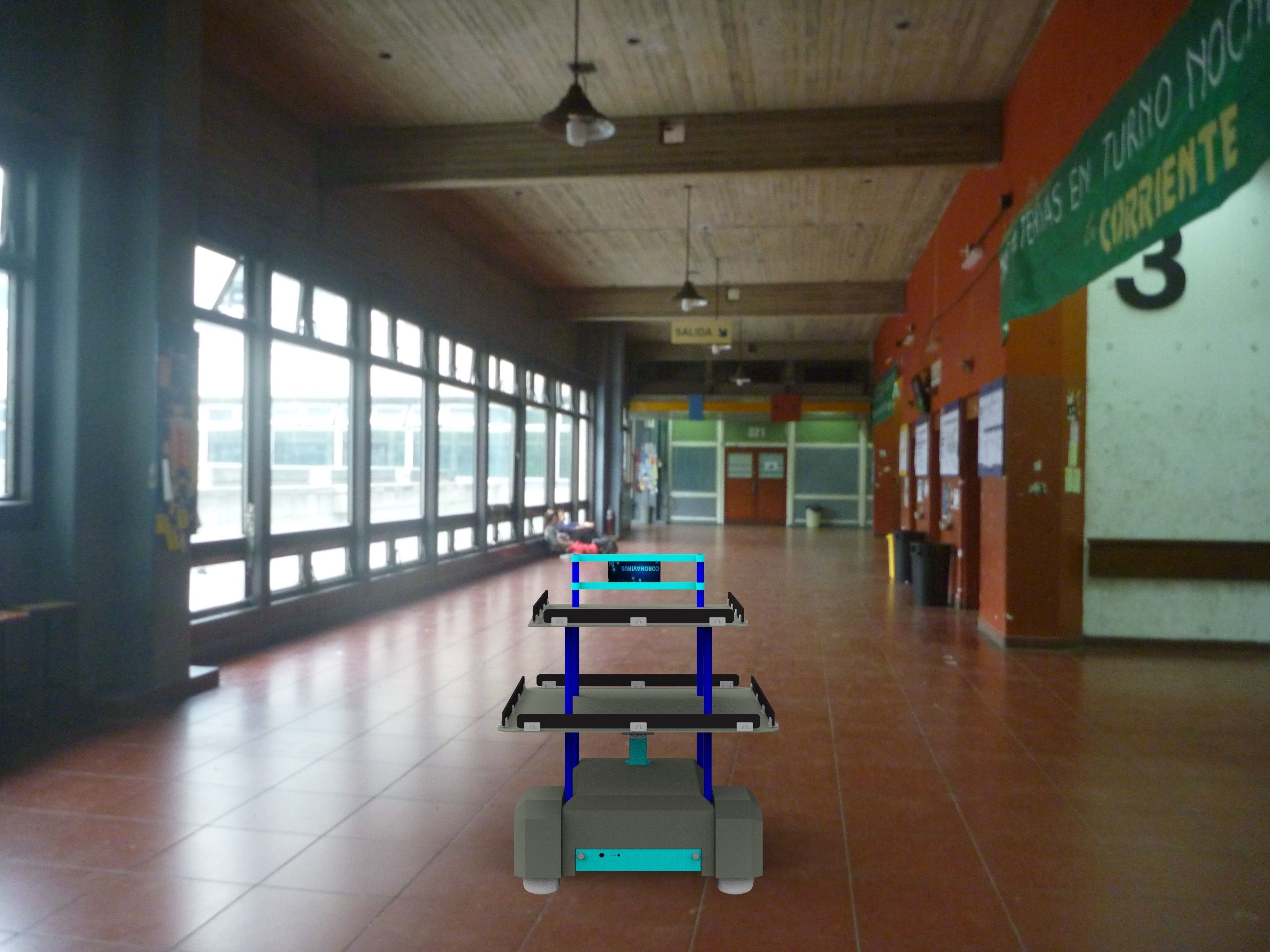 Tech Covid Robot 3D model_9