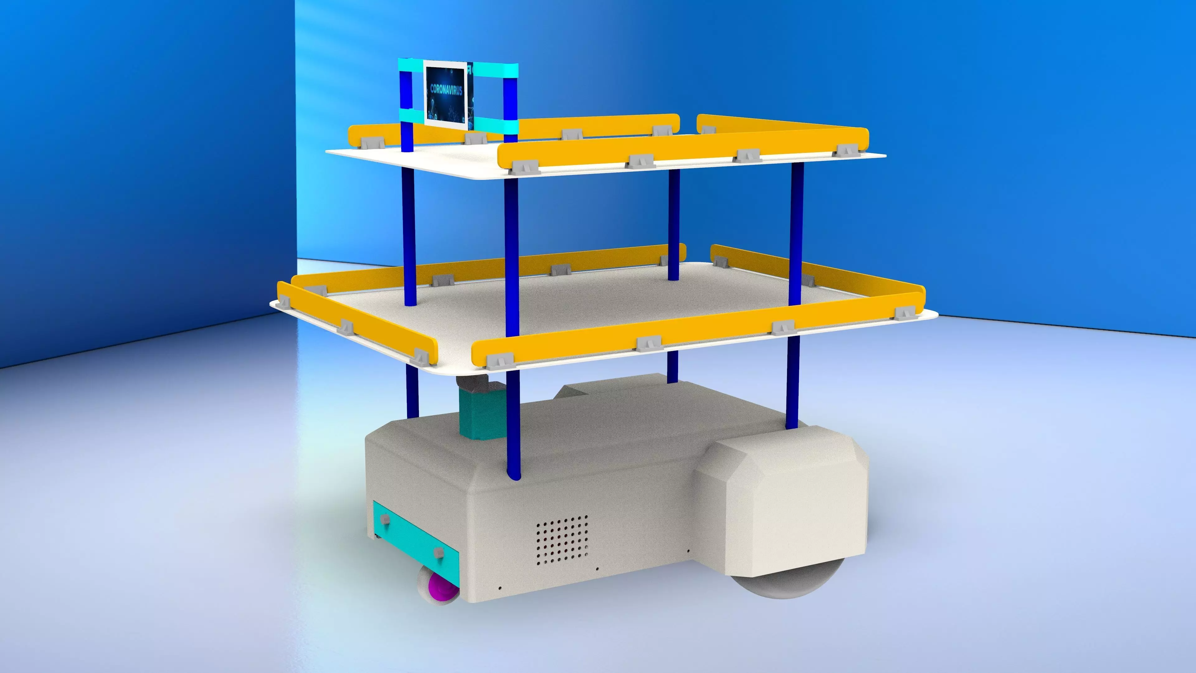 Tech Covid Robot 3D model_0