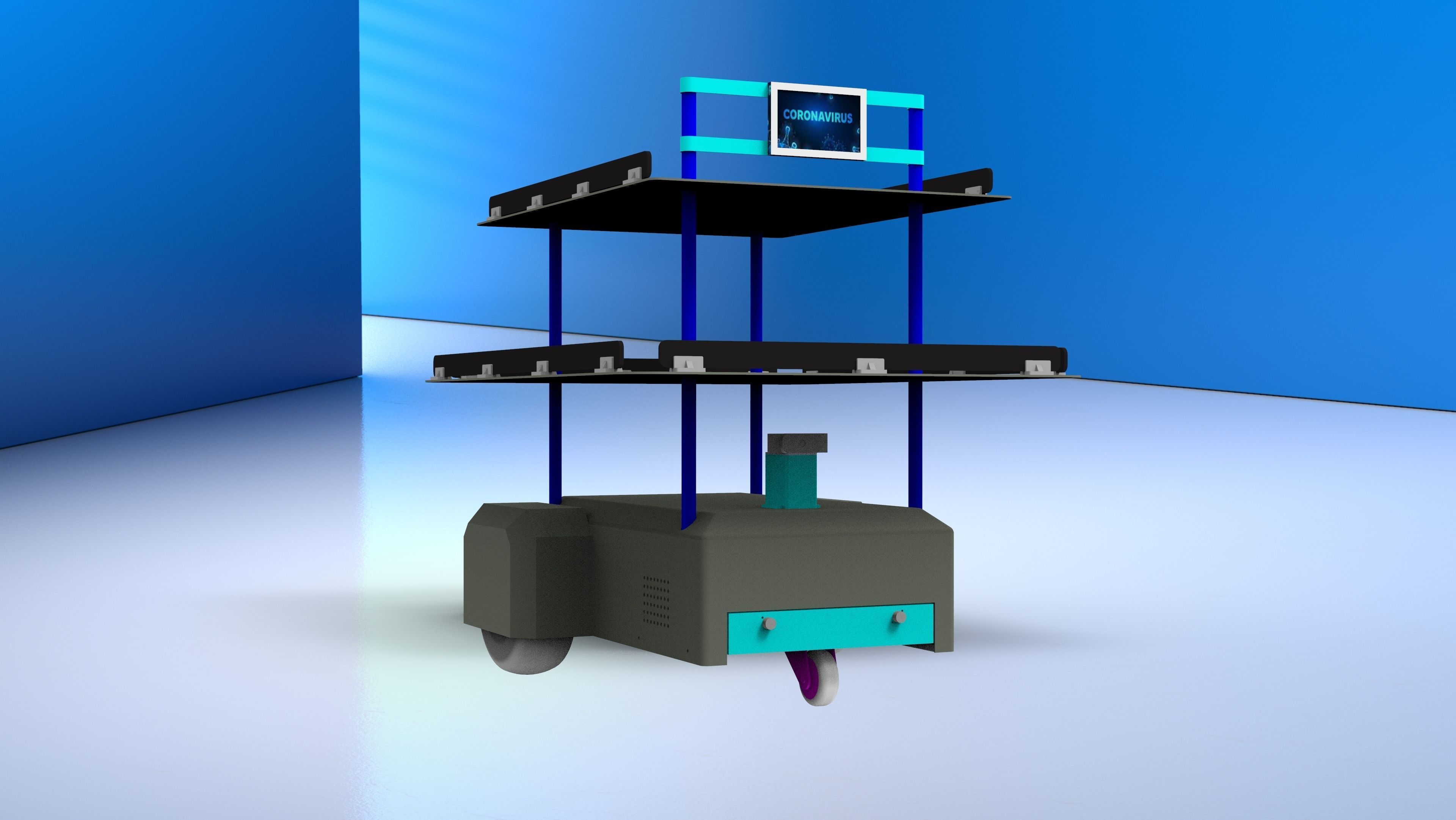 Tech Covid Robot 3D model_14