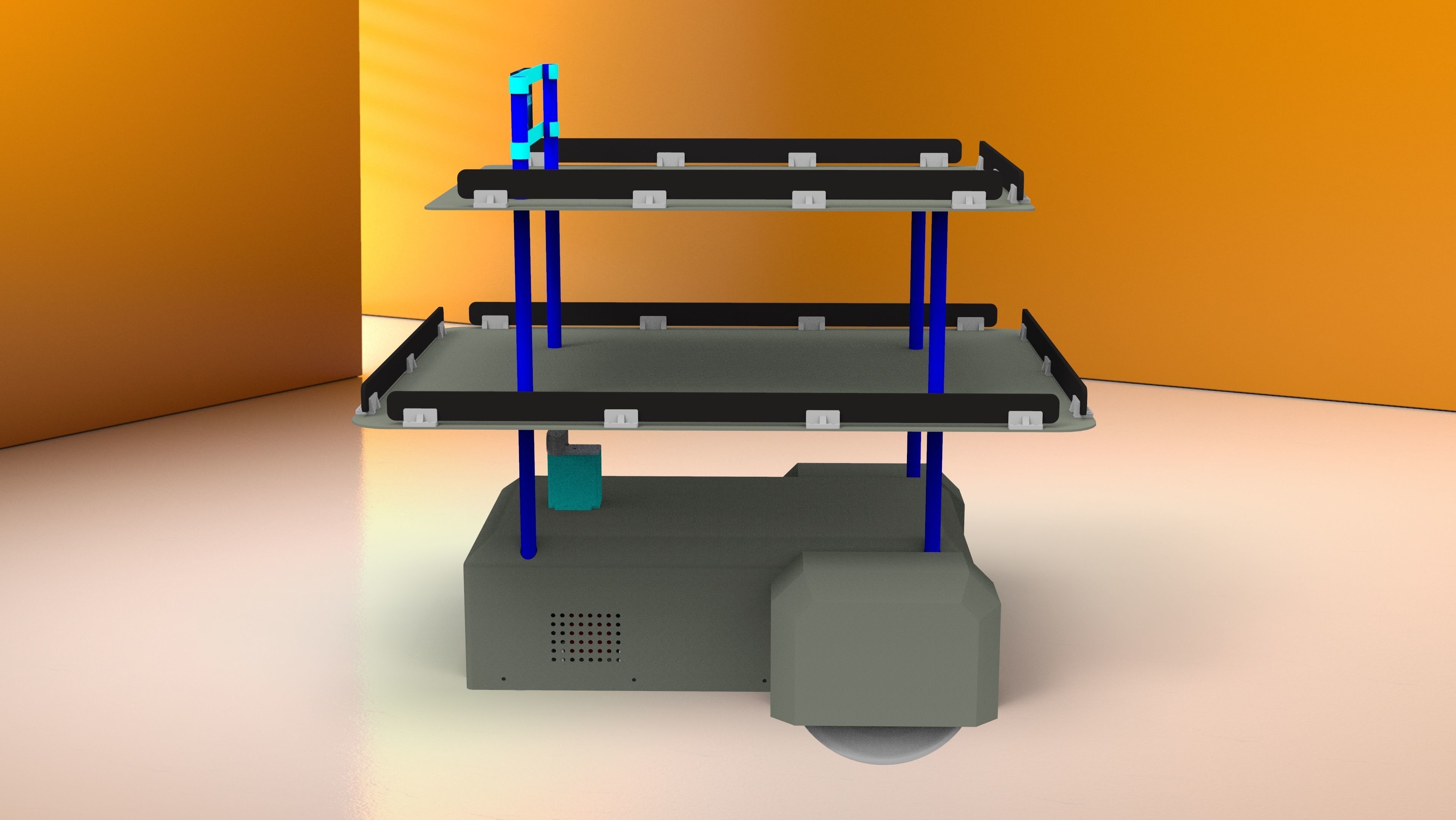 Tech Covid Robot 3D model_11