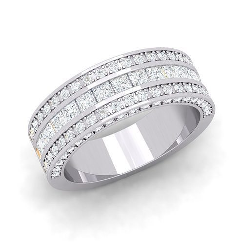 Half Band Ring 3d Model 3D model 3D printable | CGTrader