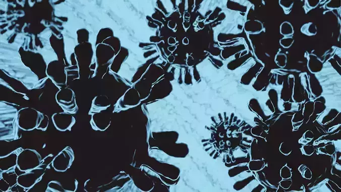 COVID-19 3D model coronaviruses