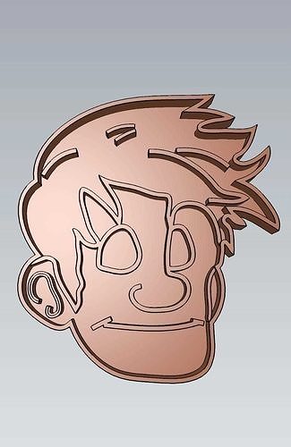 Harry Potter Newt Scamander Cookie Cutter Stamp Cake Decorating 3D model