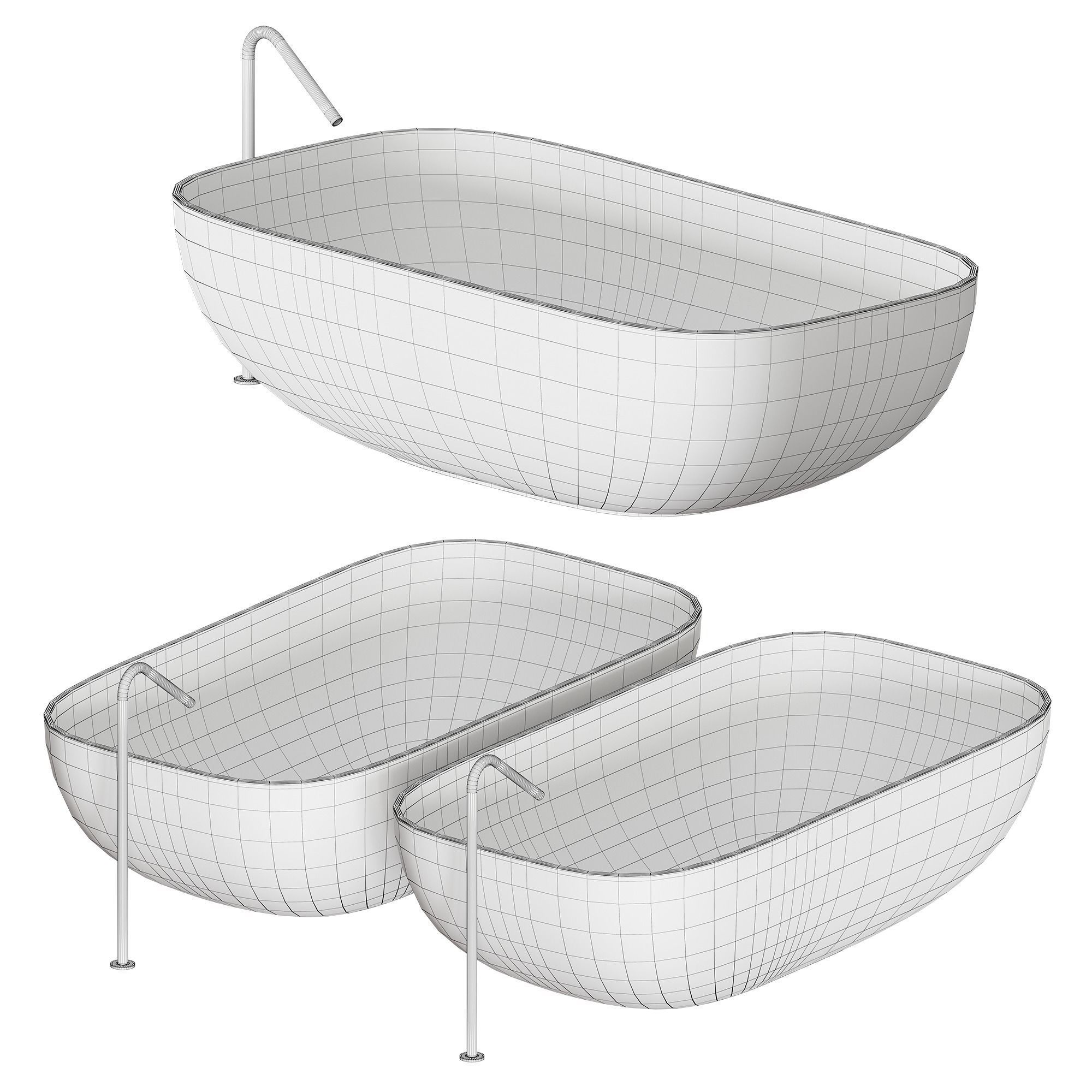 Boffi FAROE Bathtub 3D model_3