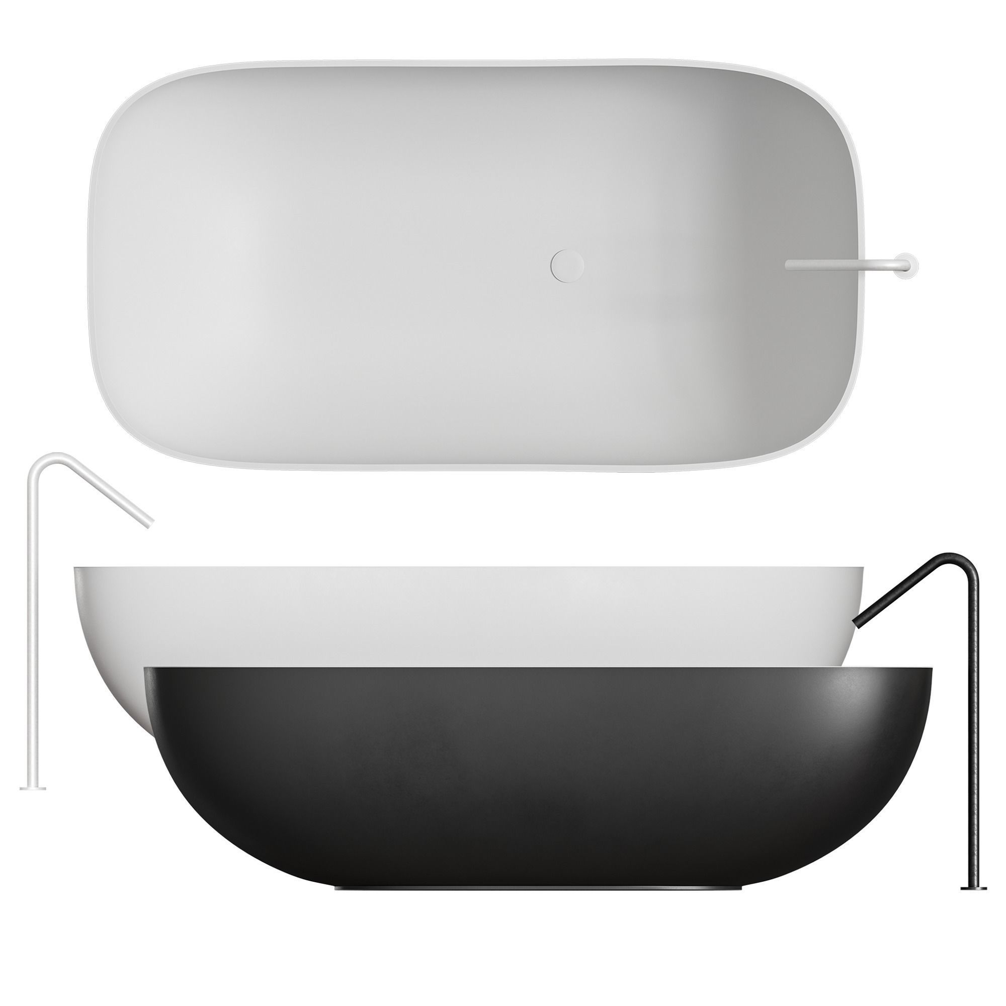Boffi FAROE Bathtub 3D model_2