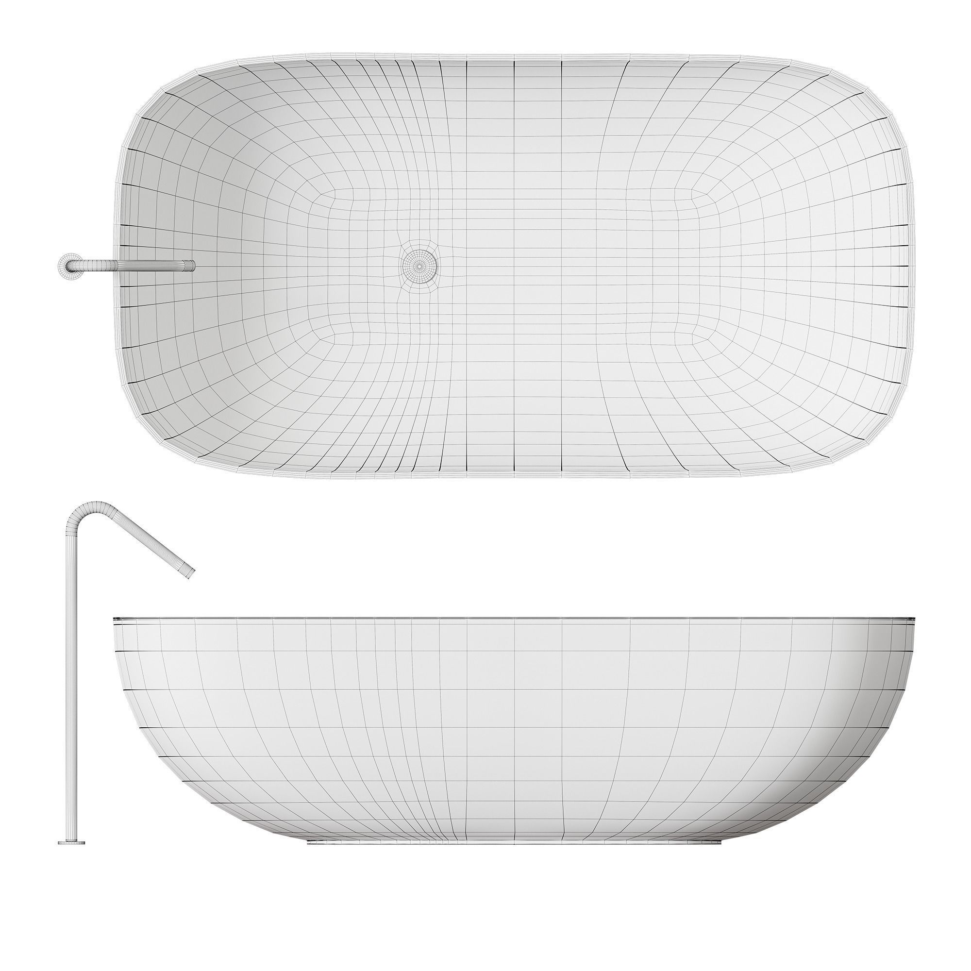 Boffi FAROE Bathtub 3D model_4