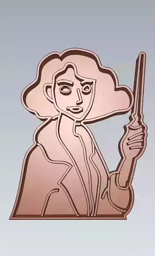 Harry Potter Porpentina Goldstein Cookie Cutter Stamp Cake Decor 3D model