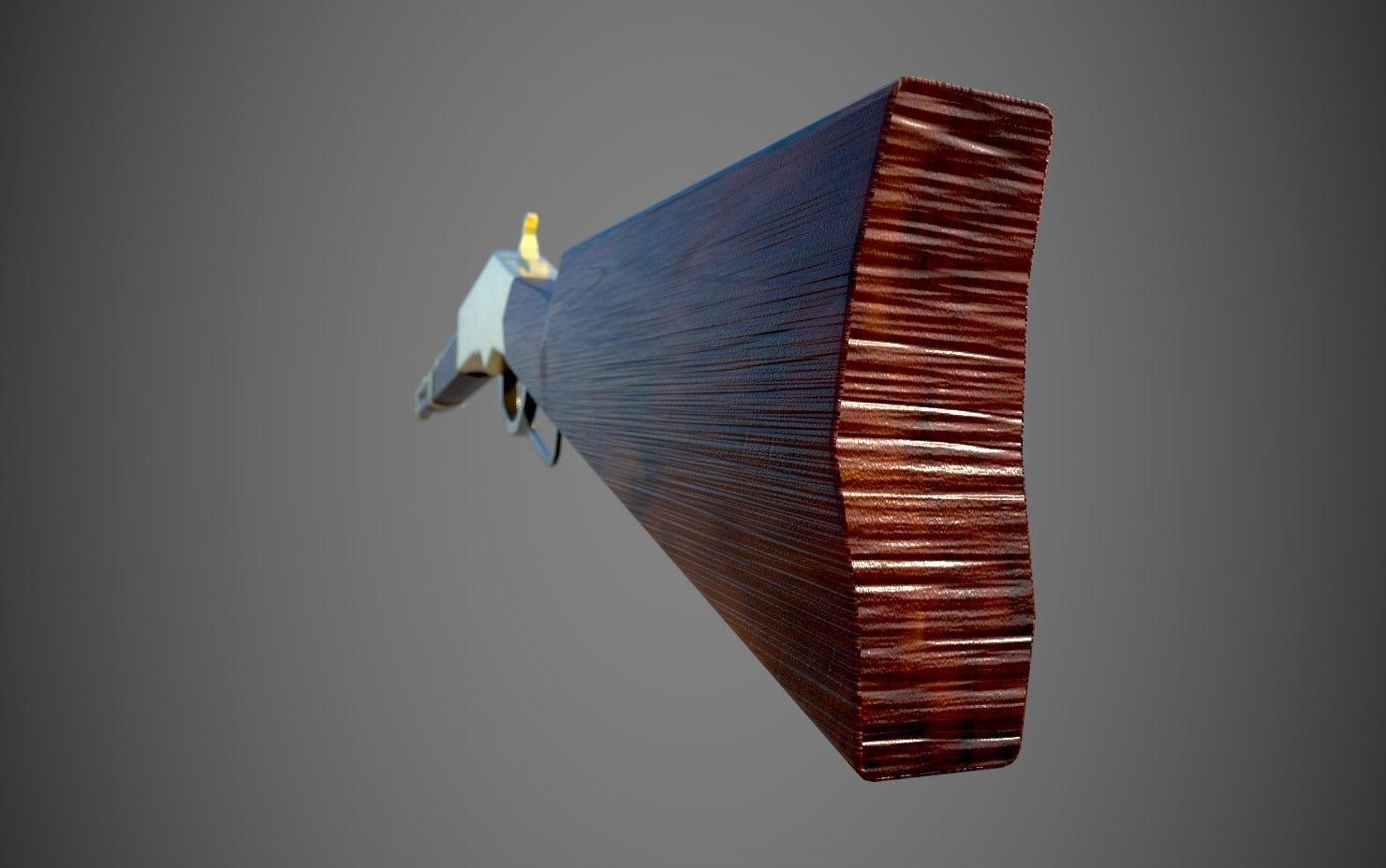 Winchester Rifle Low-poly 3D model_6