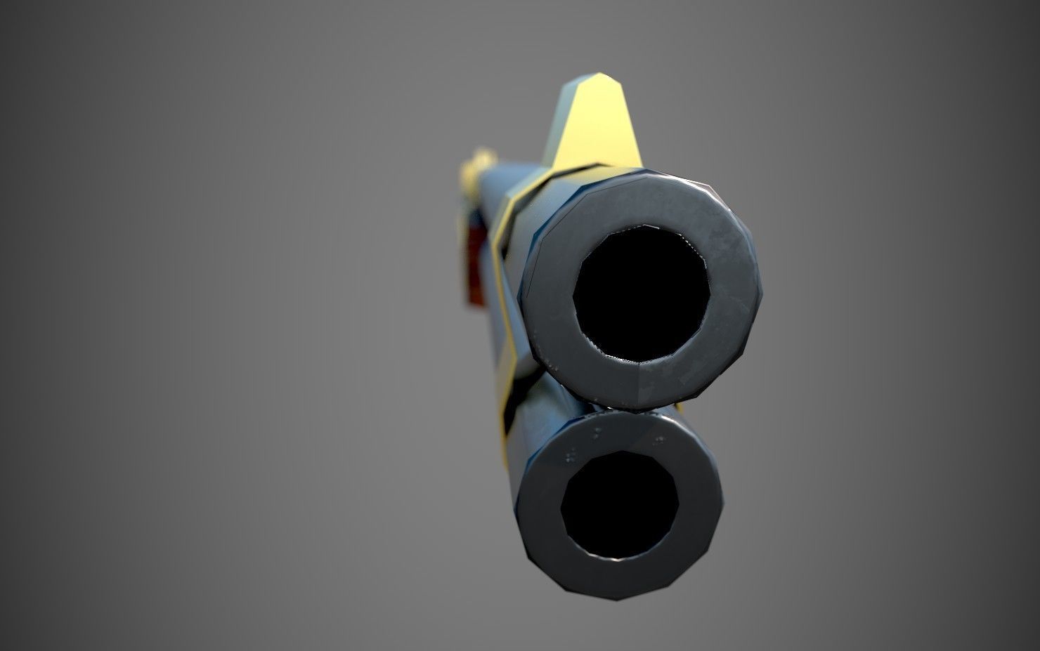 Winchester Rifle Low-poly 3D model_7