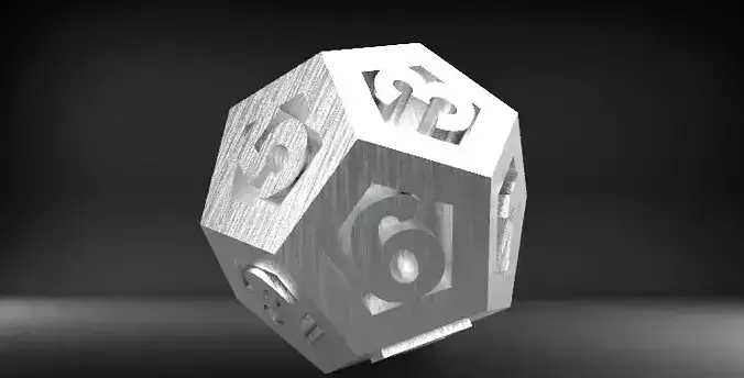 icosahedron dice 3D print model printing